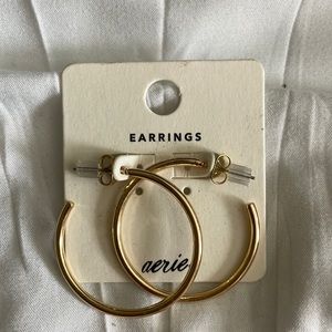 Aerie small gold hoops!
